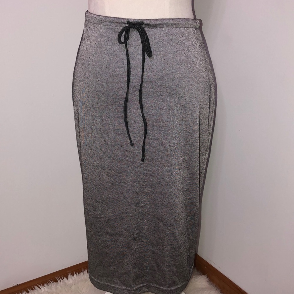 Express Silver Shimmer with black speck Skirt